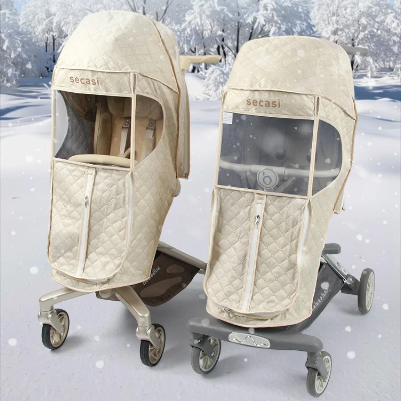 Windshield Universal Winter Warm Cold Rain Cover Baby Children Stroller Windshield Stroller Accessories Baby Stroller Rain Cover