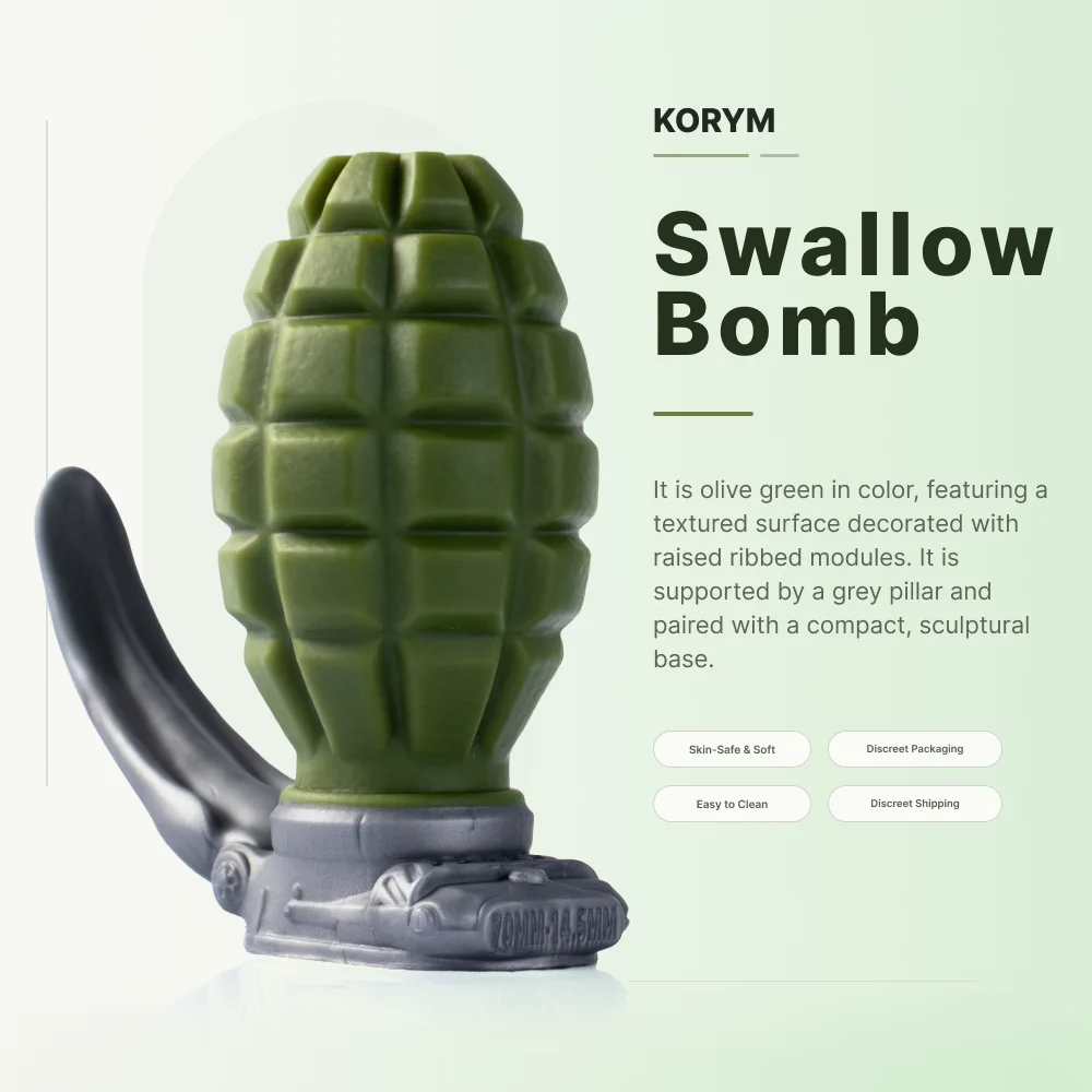 KORYM Hand Grenade-style Anal Plug Sex Adult Toys for Men and Women Pure Silicone Anal Expansion Toys Butt Plug with Protrusions - Image 3