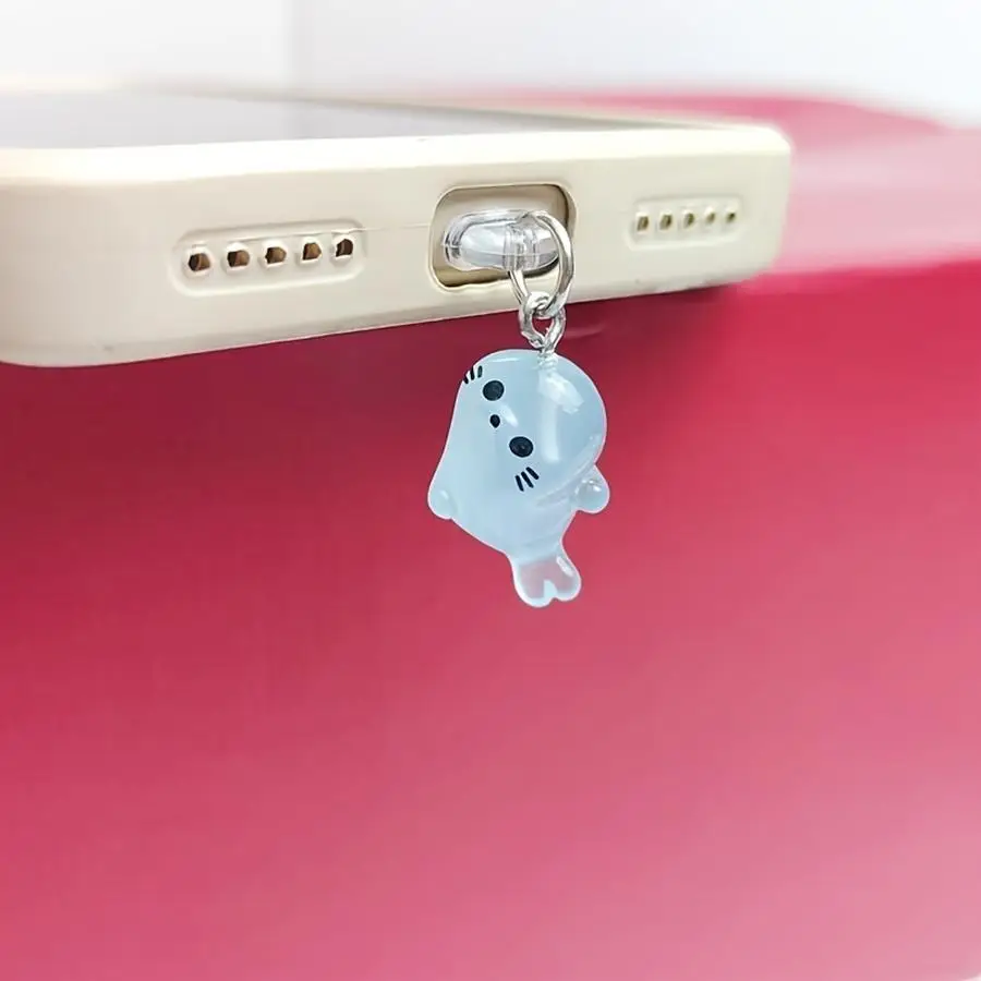 1/5/10/20/50/100pcs A Small Shiny Dolphin-Shaped Dust Plug/Cell Phone Accessory Compatible with iPhone/Android/Type-C Ports—The