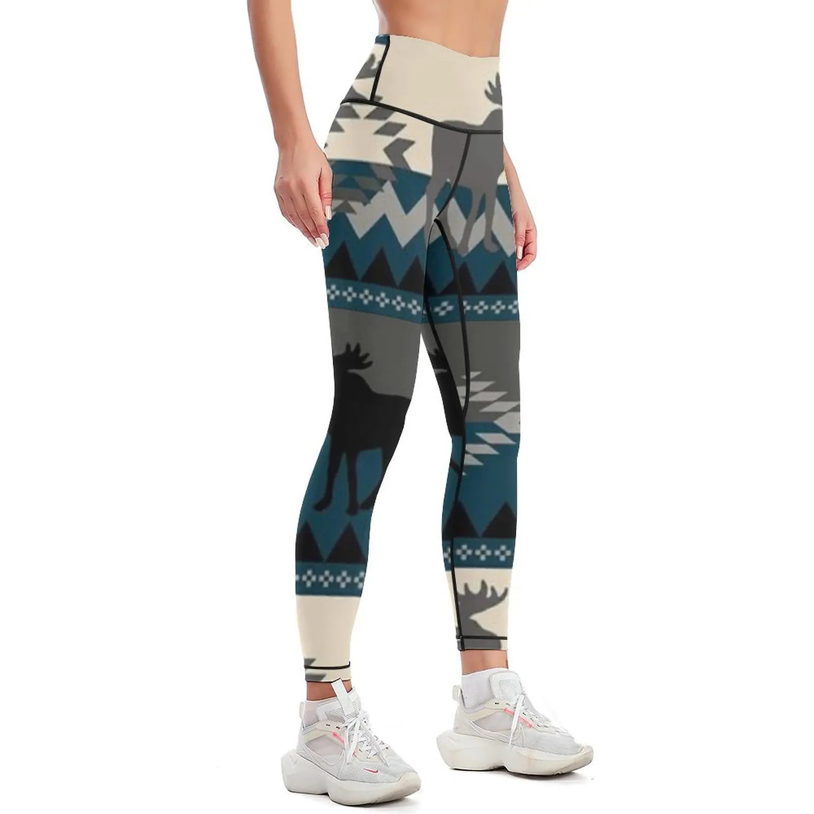 Moose Design Leggings Sports pants woman active wear joggers for Womens Leggings