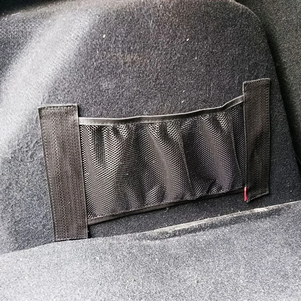 Malla elástica Universal para maletero de coche, correas fijas para extintor, bolsa de red de almacenamiento, bolsa de fijación para el respaldo del asiento, accesorios interiores para automóviles, 1 unidad