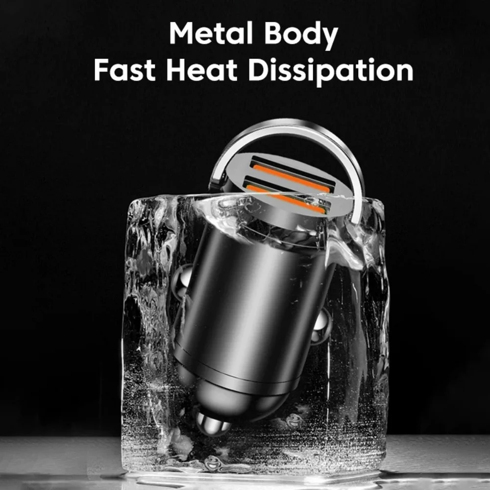 200W Mini Car Charger USB Type C Metal Quick Charge 3.0 PD Port Fast Charging Phone Charger For Xiaomi iPhone 13 14 15 Pro Max image 5