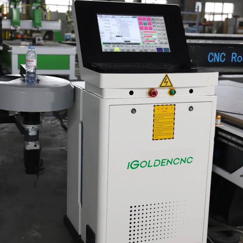 3D CNC Wood Carving Machine with 360-Degree Rotating Head, Four-Axis Multi-Spindle CNC Rotary Machining Center