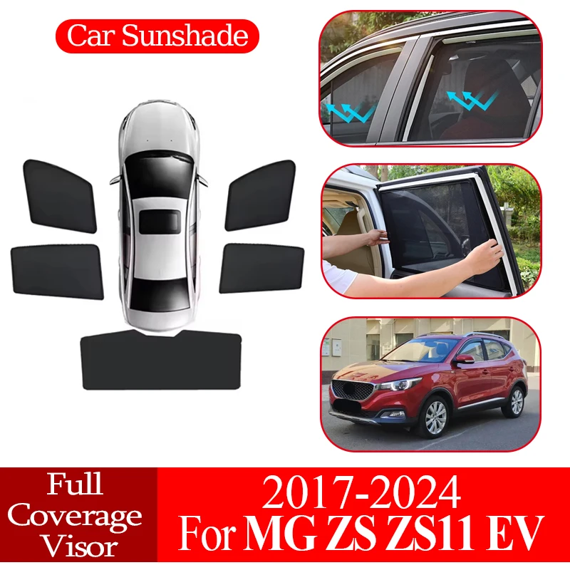 

Window Sunshade Cover Car Magnetic Coverage Sunshade Sunscreen Privacy Protection Car Accessories For MG ZS ZS11 EV 2017~2024