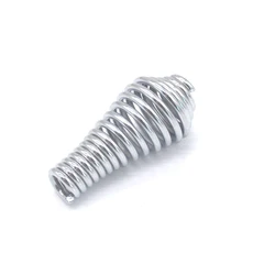 53mm BBQ Small Nickel Plated Steel Handle Barrel Spring Handle Barbecue Elasticity Steel Roll Smoker Grill Stove Handle Spring