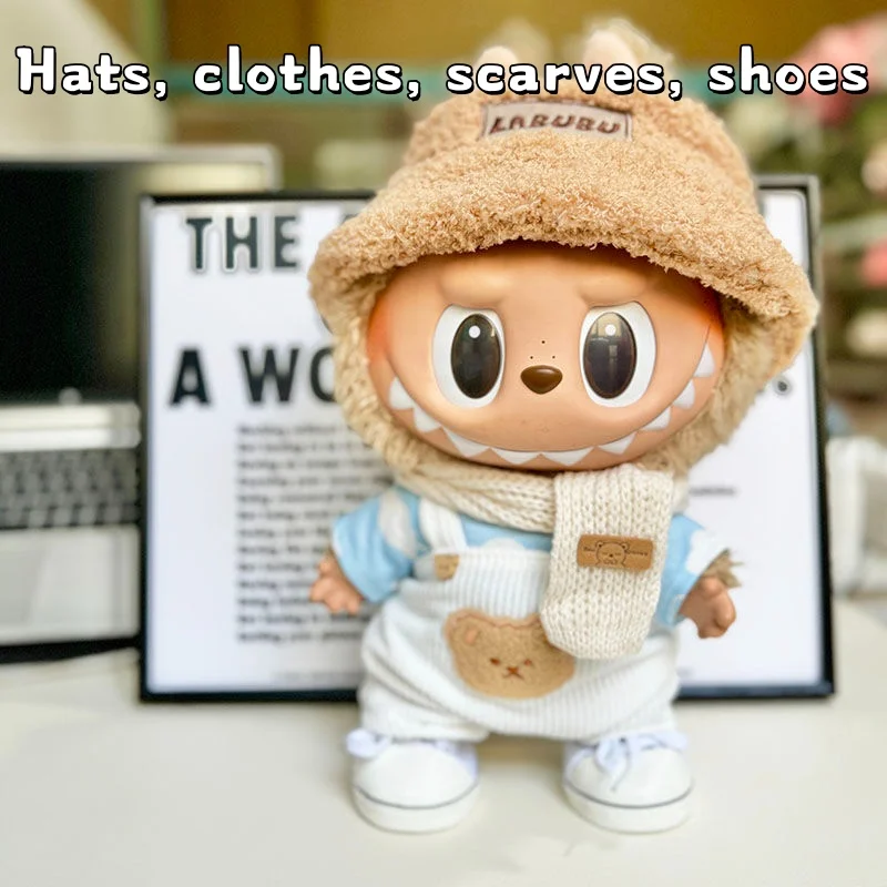 Hot 38cm Mini Cute Doll‘s Clothes Outfit Accessories For Korea Kpop Exo Labubu Idol V1 V2 cloud shirt set Ornament Clothing Gift