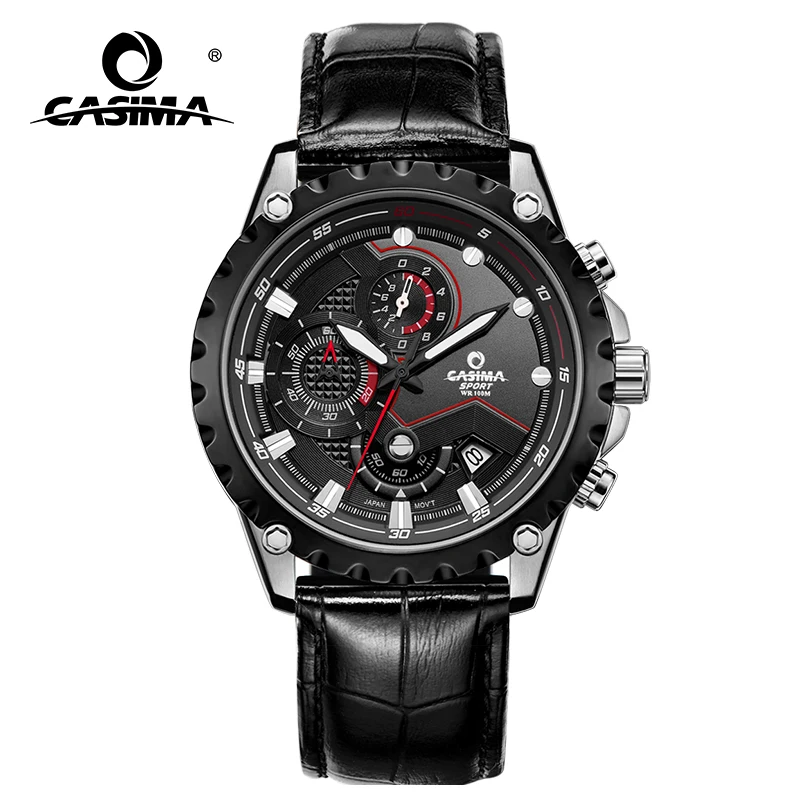 CASIMA Men's Wristwatch, Quartz Movement Simple Trend, Fashionable, Joker, Luminous, Waterproof, Model ST-8203-1015