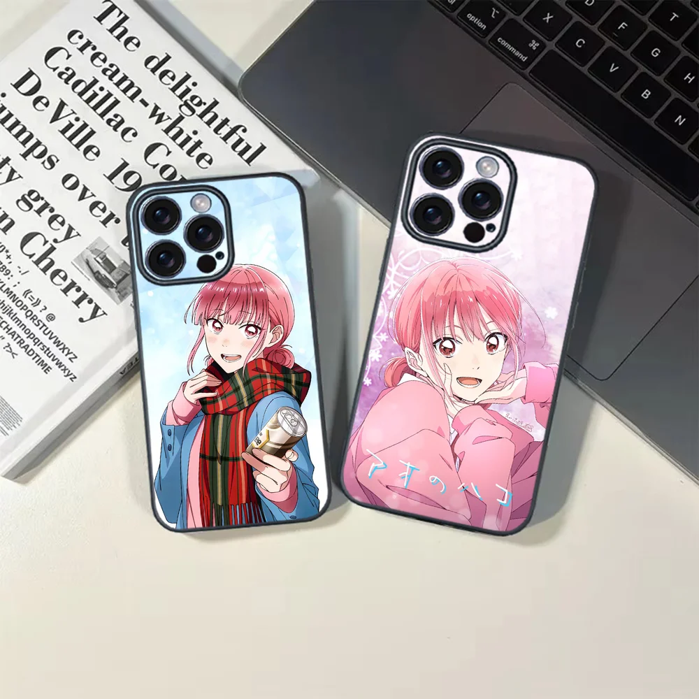 Чехол для телефона с изображением аниме Ao no Hako для iPhone 16, 15, 14, 13, 12, 11 PRO MAX PLUS Mini, приятный для кожи чехол из ТПУ