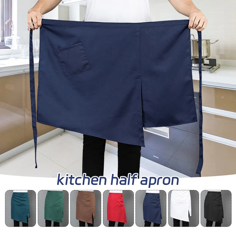 Restaurant Waiter Kitchen Apron Chef Woman Men Couples Pinafore Beauty Nail Salon Cleaning Tools Antifouling Half Apron