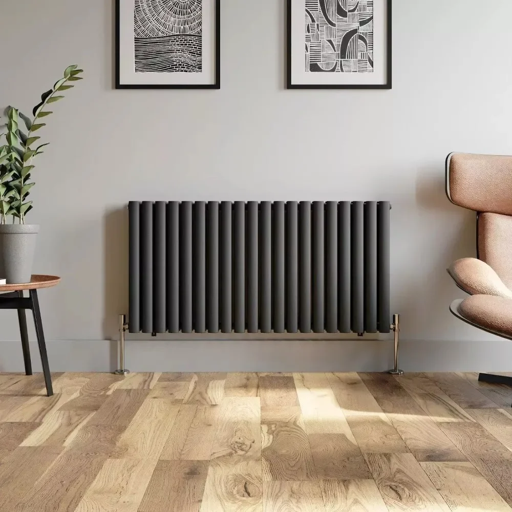 Best Quality Double Oval Column Horizontal Designer Radiator Low Carbon Steel Water Heating Radiator for Room Heating