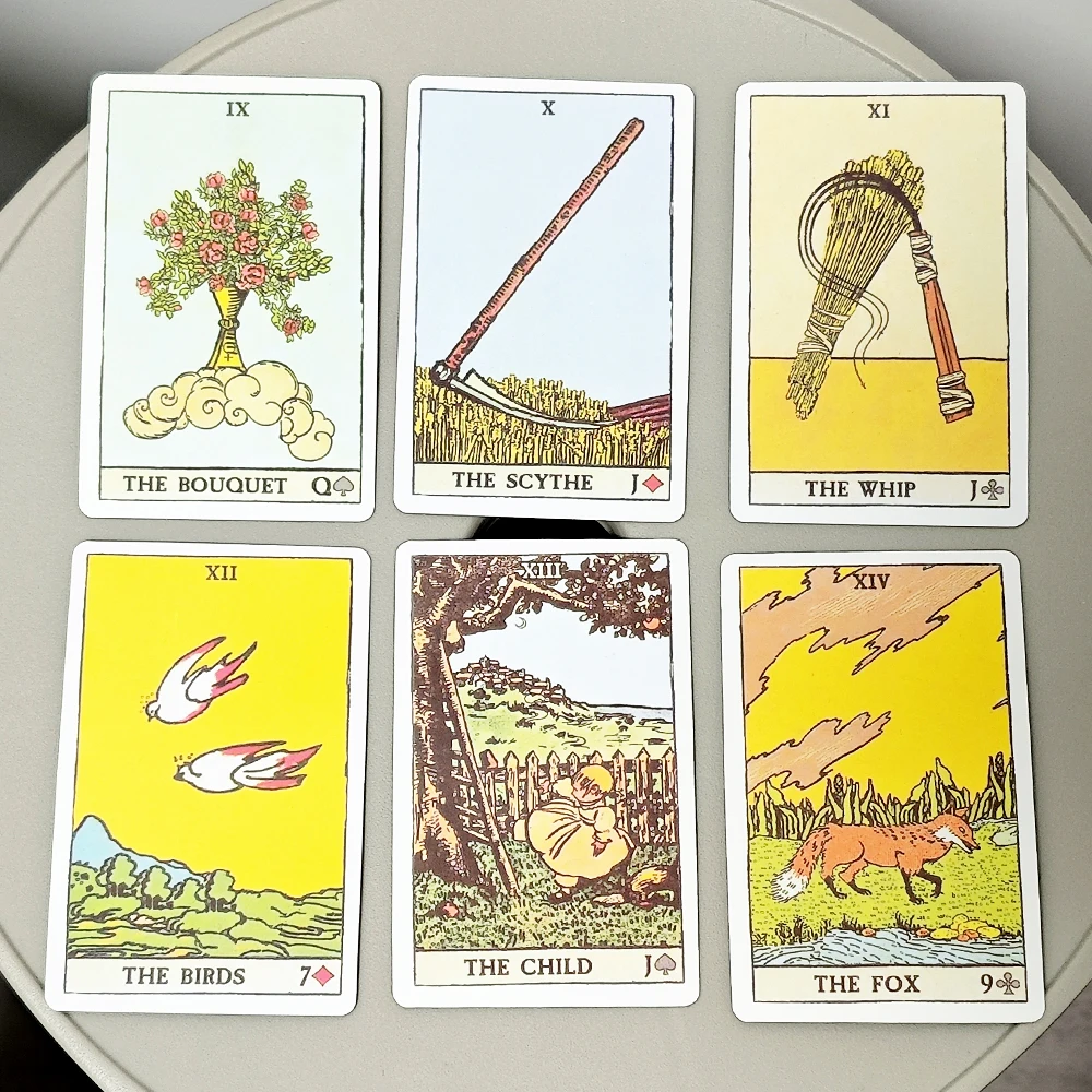36 Pcs Cards Pixie\'s Astounding Lenormand 9*6cm Created with Artwork From The Smith-Waite Tarot Deck and “The Golden Vanity\