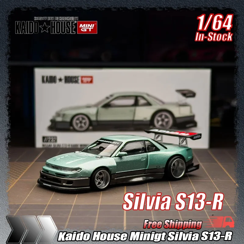 

1:64 Kaido House Minigt Silvia S13-R Simulation Alloy Miniature Die-Cast Car Model Custom Children Toys Gift Collection Ornament