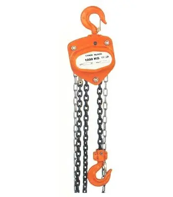 

New Manual Hand Chain Hoist With Metal Chain Pulley Block Condition Unused