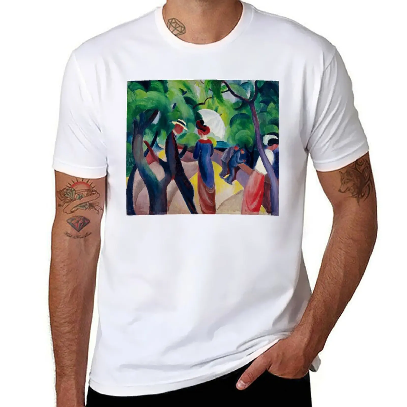 

for man man T-Shirt Macke shirts for August anime t t shirts printed Promenade