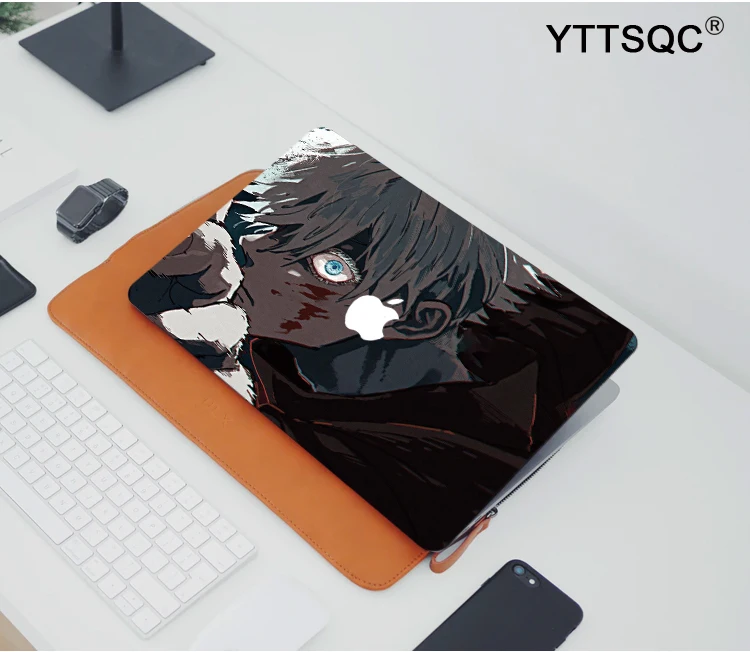 Imagem -05 - Anime Jujutsu Kaisen Laptop Hard Shell Satoru Gojo A3113 Apple Macbook Air m2 m1 Pro 13 14 16 Mac Retina A2681 A2337 A2338