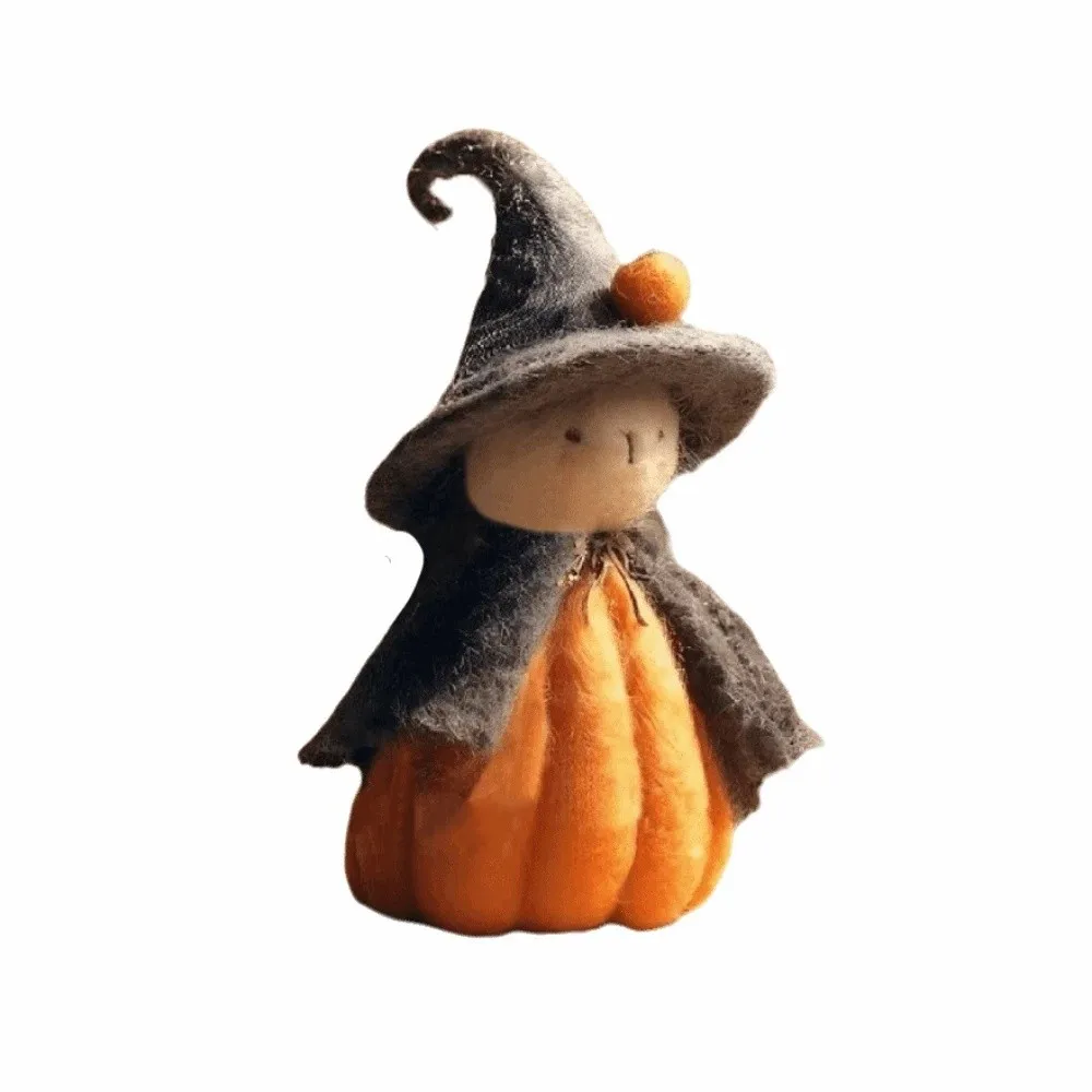 Festival Holiday Gifts Witch Halloween Ornaments Cute Handmade Pumpkin Figurine Funny Halloween Decoration Pendant