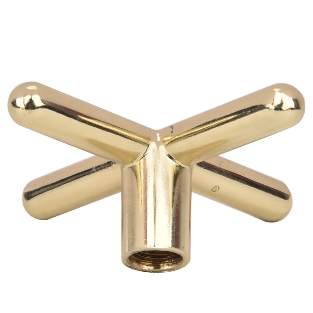 Metal Construction Billiards Bridge Head Screw-On Type Rubber Sleeves Snooker Cue Rest Gold Short Bridge Pool Cue Bridge