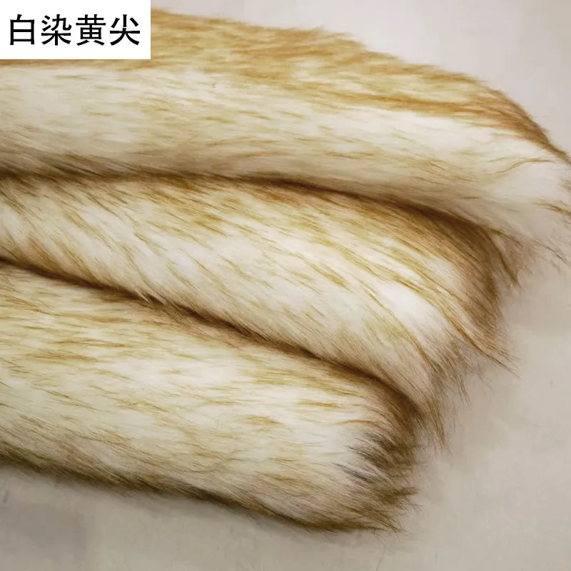 

Dyed Pointed Imitation Fox Animal Fur Plush Fabrics per meter 5cm Fur long,Cloth Fabric For Sewing Upholstery Carpet AC053
