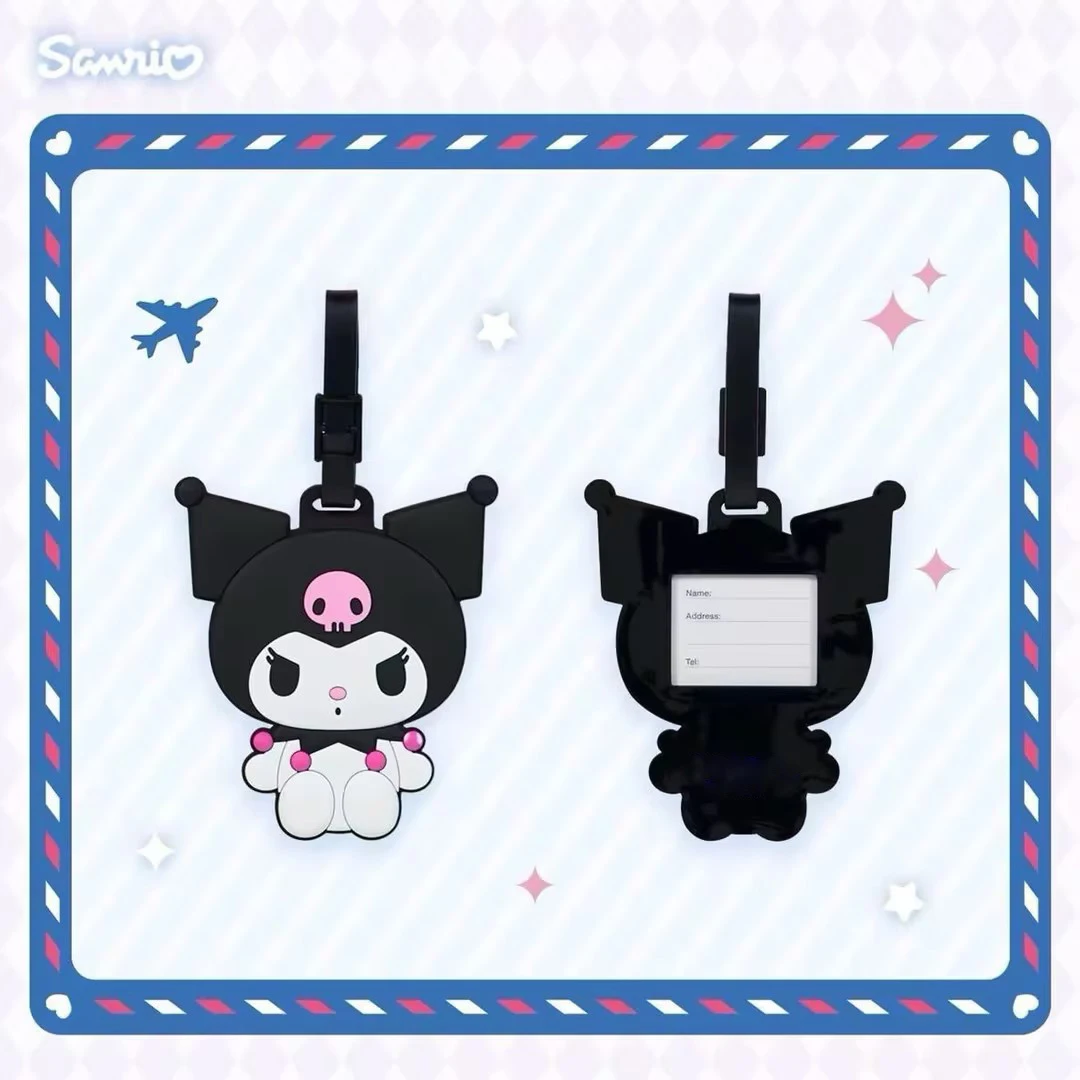 Sanrio Hello Kitty Gepäckanhänger, Cartoon My Melody Reise-Namensschild, Adress-ID-Tag, geeignet für Gepäck, Flughafen, Bagage-Check-in – Detail 8