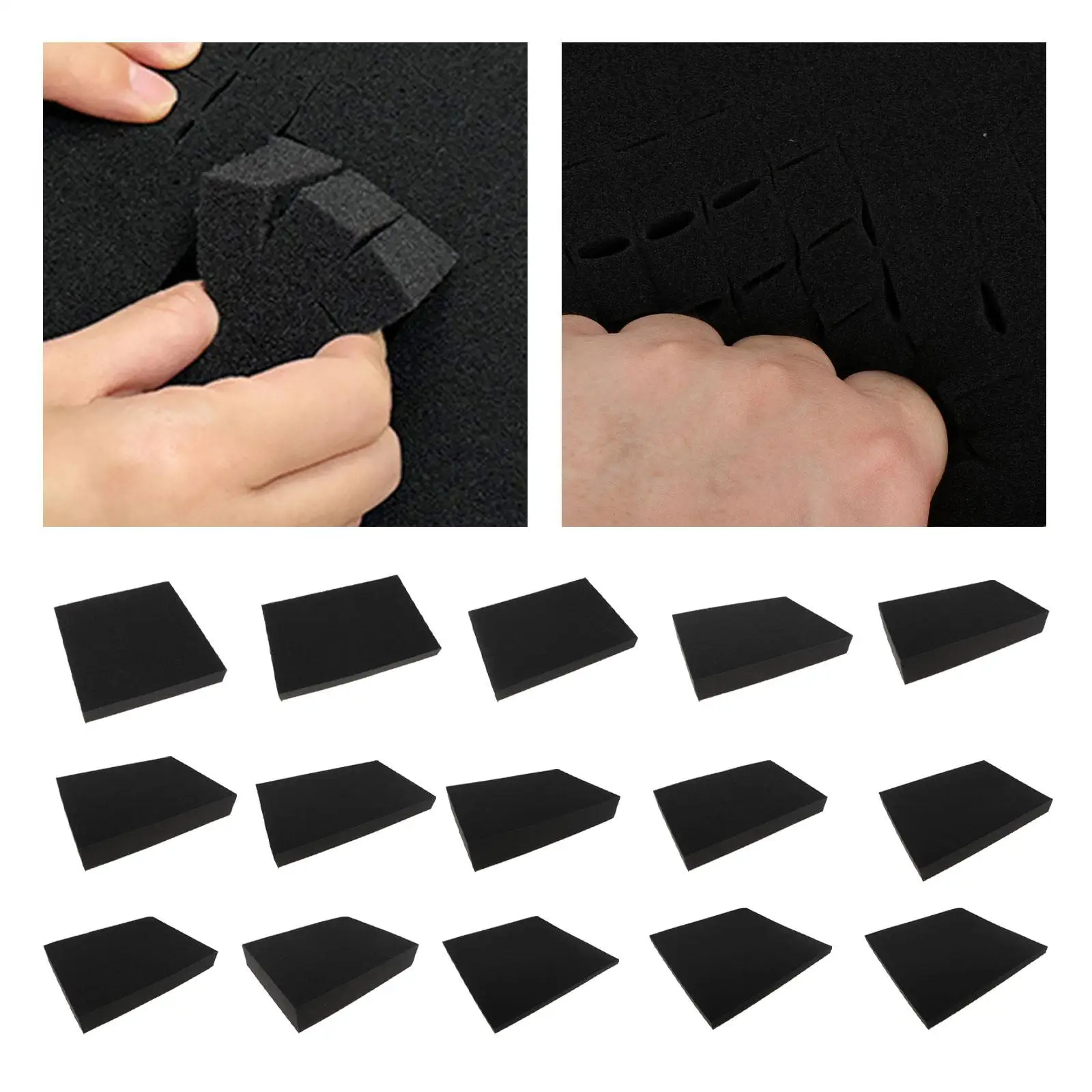 Packaging DIY Shockproof Sponge Plucked Foam Padding Cuttable Foam Widely Used Plucked Foam Upholstery Foam for