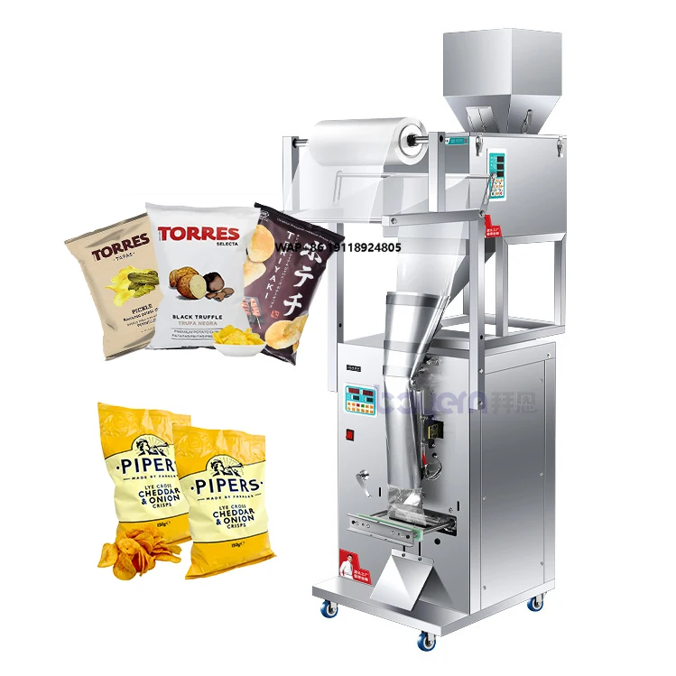 

Automatic Chips Nitrogen Vertical Macaroni Puffed Food Packaging Machine Banana Chips Packaging Machinery for Snack