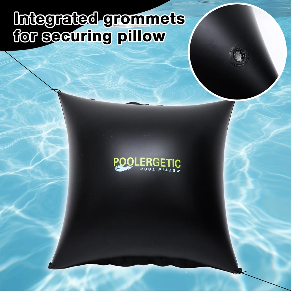 Above Ground Pool Protective Air Pillow 120 by 120cm with 2 Ropes Keeps Pool Covers Elevated to Avoid Winter Damage