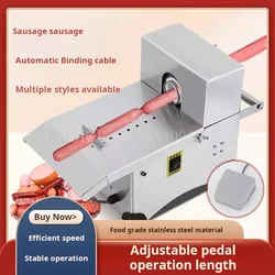 Food Grade Stainless Steel Manual/Electric Sausage Tie Machine Automatic Sausage Tie Wire Quantitative Knotting Twisting Machine