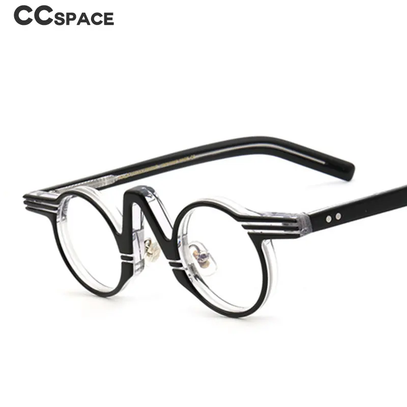 49557 Retro Round Acetate Optical Glasses Frames Men Women Rice Nail Fashion Computer Eyeglasses