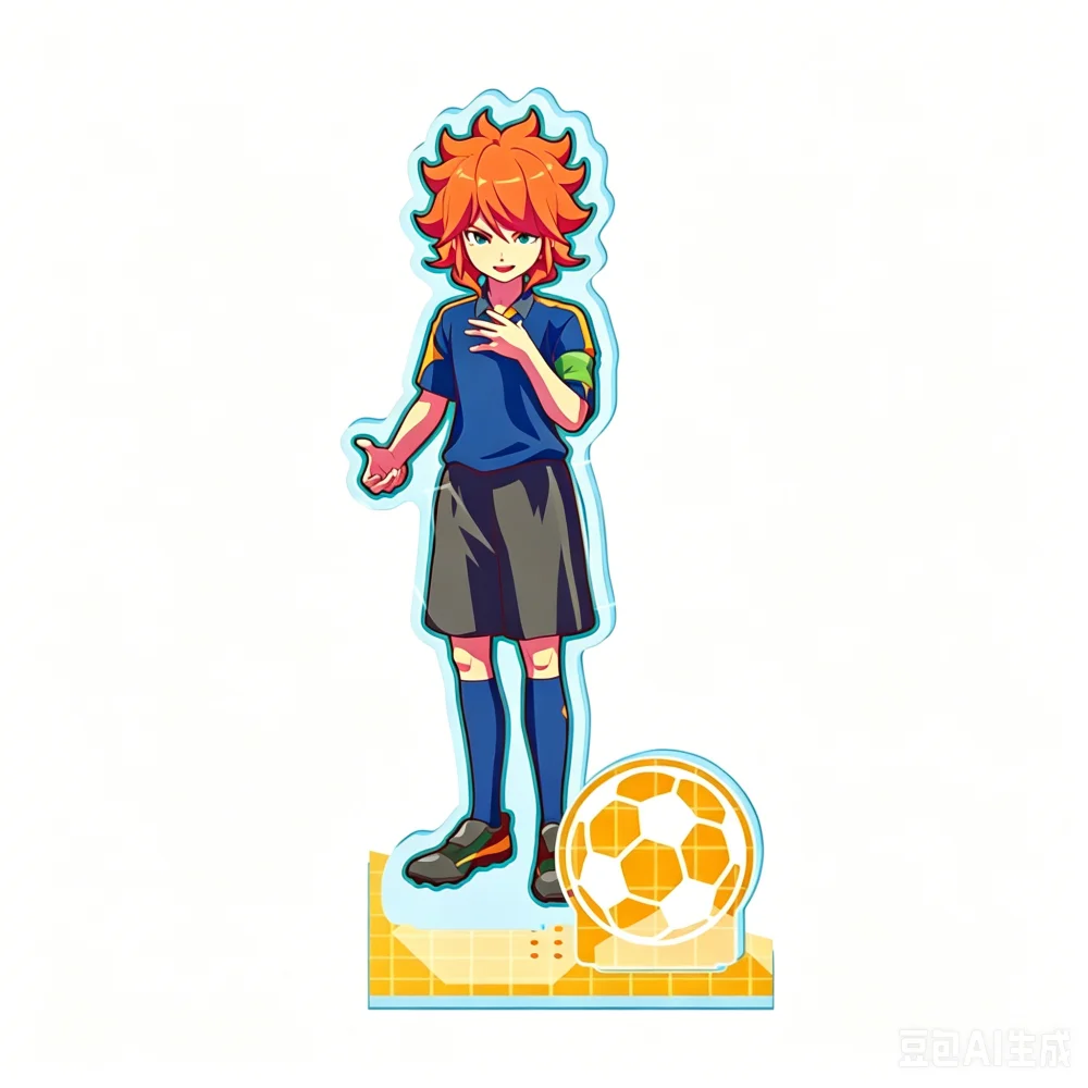 New Inazuma Eleven Acrylic Stand Keychain Endou Gouenji Kidou Soccer Uniform Style Cartoon Figure Desktop Decor Character Merch