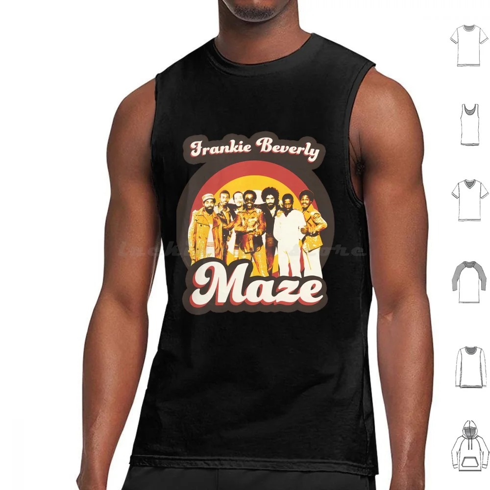Frankie Beverly And Maze 70s Funky Soul Tank Tops Print Cotton Frankie Maze Beverly Music Soul Funk Singer 70s Funky Retro