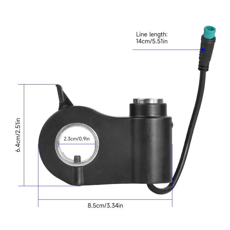 1Pcs For Kukirin G2 Max/G2 Pro Electric Scooter Speed Dial Control With Lock Key Thumb Throttle Accelerator 5pin Finger Trigger view 6