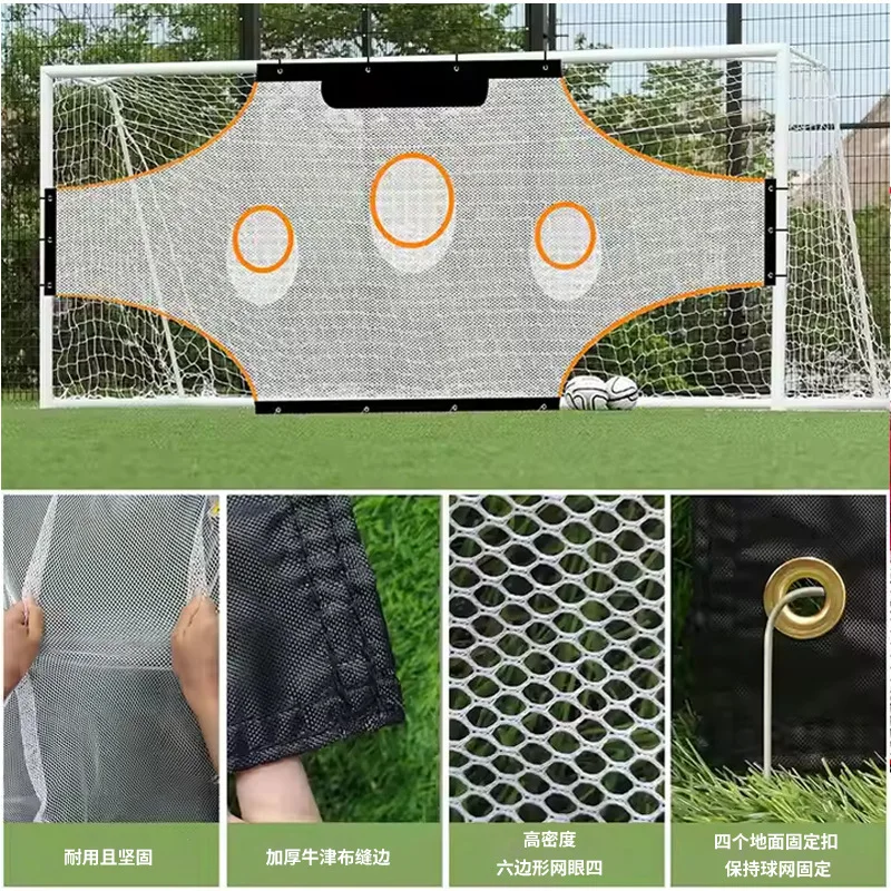 Professional Soccer Training Equipment Foldable Soccer Target Net Customizable Steel 1.8x2m for Outdoor