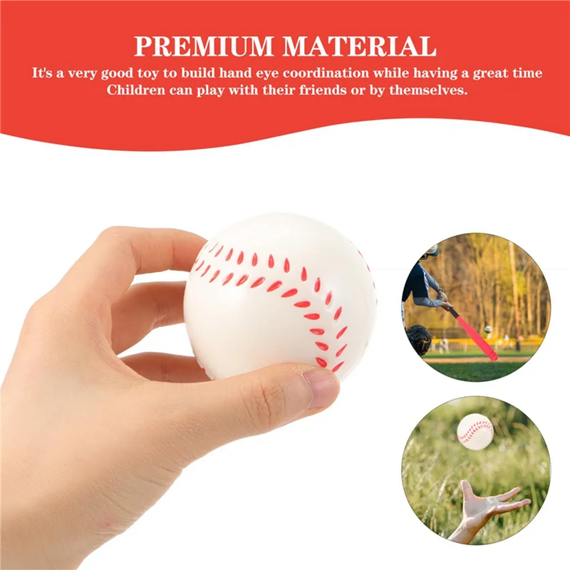 2X Kids Baseball Bat And Ball Set Plastic Baseball Game Sport Playing Baseball Playing Set Sports For Outdoor Backyard A-AA85