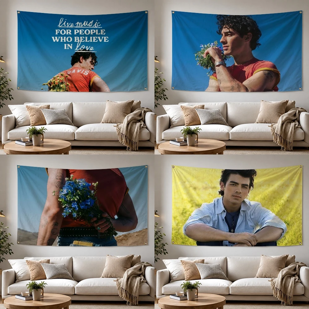 Singer J-Joe Jonas Outdoor Flag for Home Camping Party Club Decor Garden Yard Wall Hanging Banner