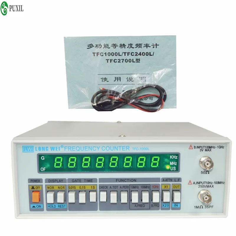 TFC-2700L Multi-Functional High Precision Frequency Meter 8 LED Display Instrument 10HZ-2.7GHZ High Resolution Frequency Counter