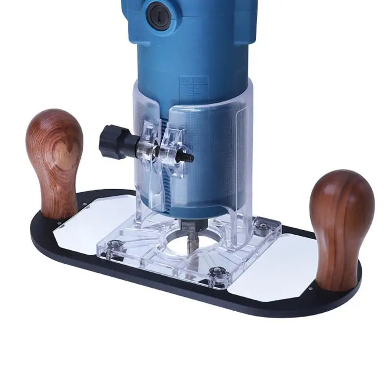 Trim Router Transparent Compact Router Plunge Base Grooving Router Bits For Craft Enthusiasts Carving Stamping Lettering