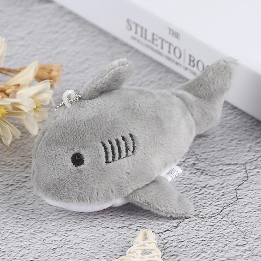 Shark Keyring Bag Pendant Backpack Keychain Simulation Shark Shark Plush Toy Ocean Animal Shark Key Chain Key Chain Pendant