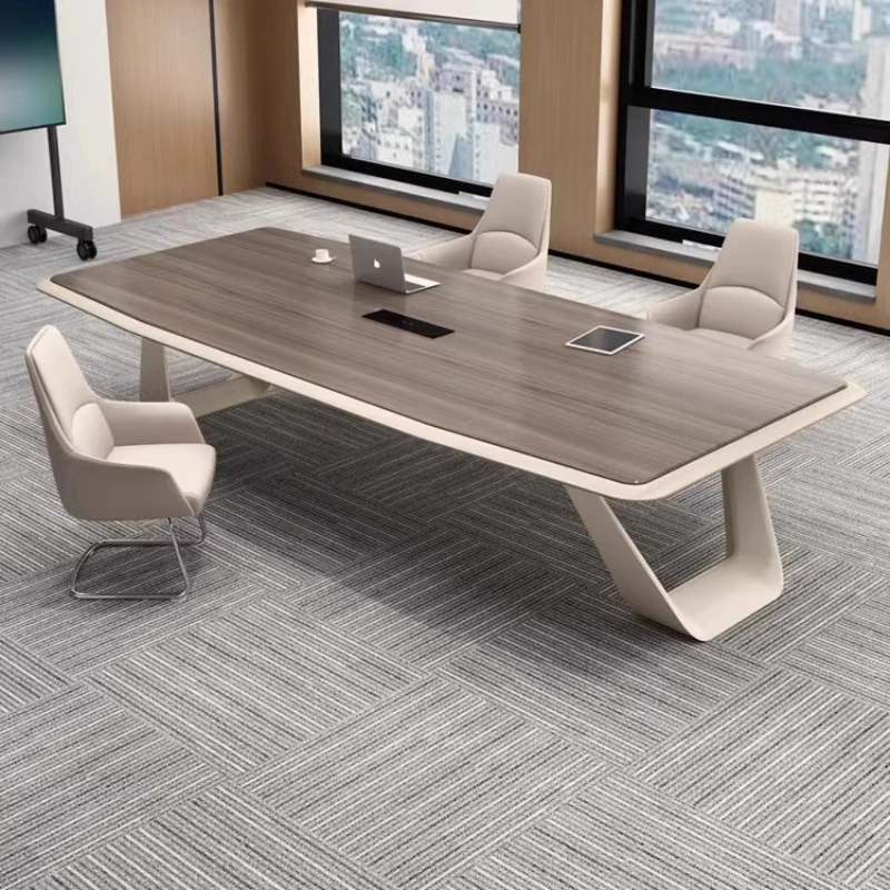 

Large paint conference table Reception modern office workbench Meeting room negotiation Simple tavolo per riunioni furniture