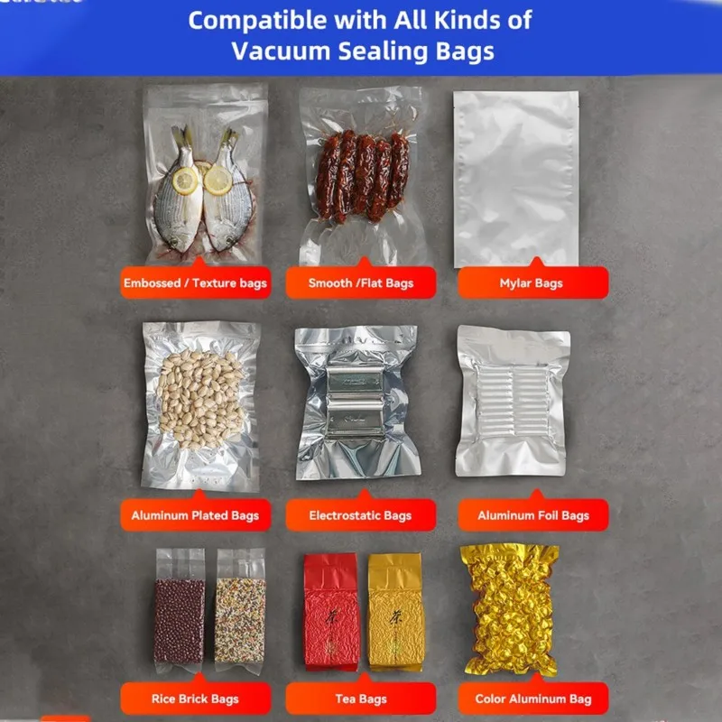 [NEWA08R】 Vacuum Sealer Machine MAGIC SEAL MS300 Automatic Manual Mode For Food Packaging Sealer Mylar Bags Sealing Machine UK P - view 5