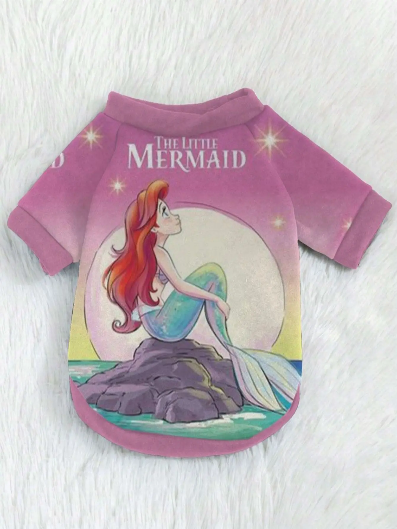 Pet large size health clothing Disney Mickey mermaid elements printed puppy new pet hoodie thick dog supplies big dog clothing v