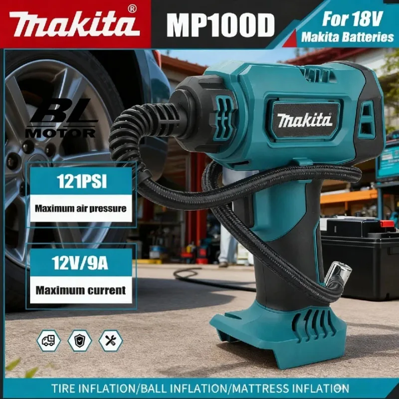 

Makita Cordless Electric Air Pump 18V Battery Rechargeable Automatic Car Tire Inflator Portable Home Power Tools
