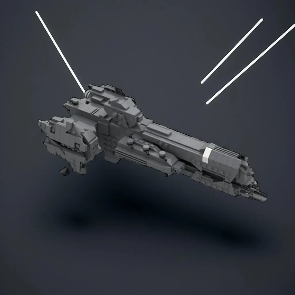 

550 шт. Halo Midi-Scale UNSC Paris-Class Heavy Frigate MOC Научно-фантастический военный корабль Образовательное здание DIY Блоки Игрушки на день рождения Подарок