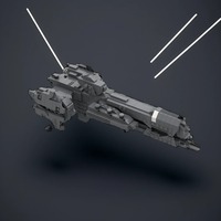 550Pcs Halo Midi-Scale UNSC Paris-Class Heavy Frigate MOC Sci-Fi Warship  Education  Building diy Blocks Birthday Toys Gift