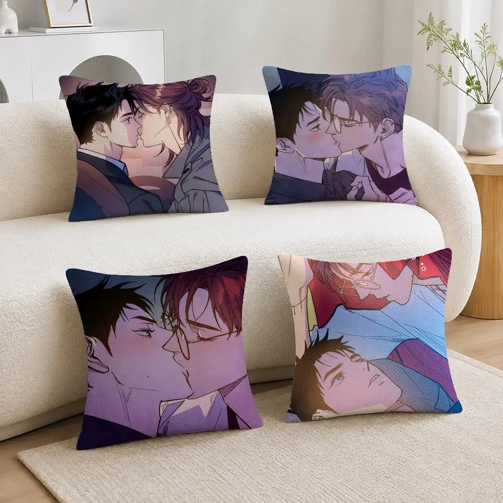 TV Series Semantic Error Cushion Cover Soft Plush Cushion Covers Fluffy Throw Pillow Cases for Sofa Bedroom Home Decor