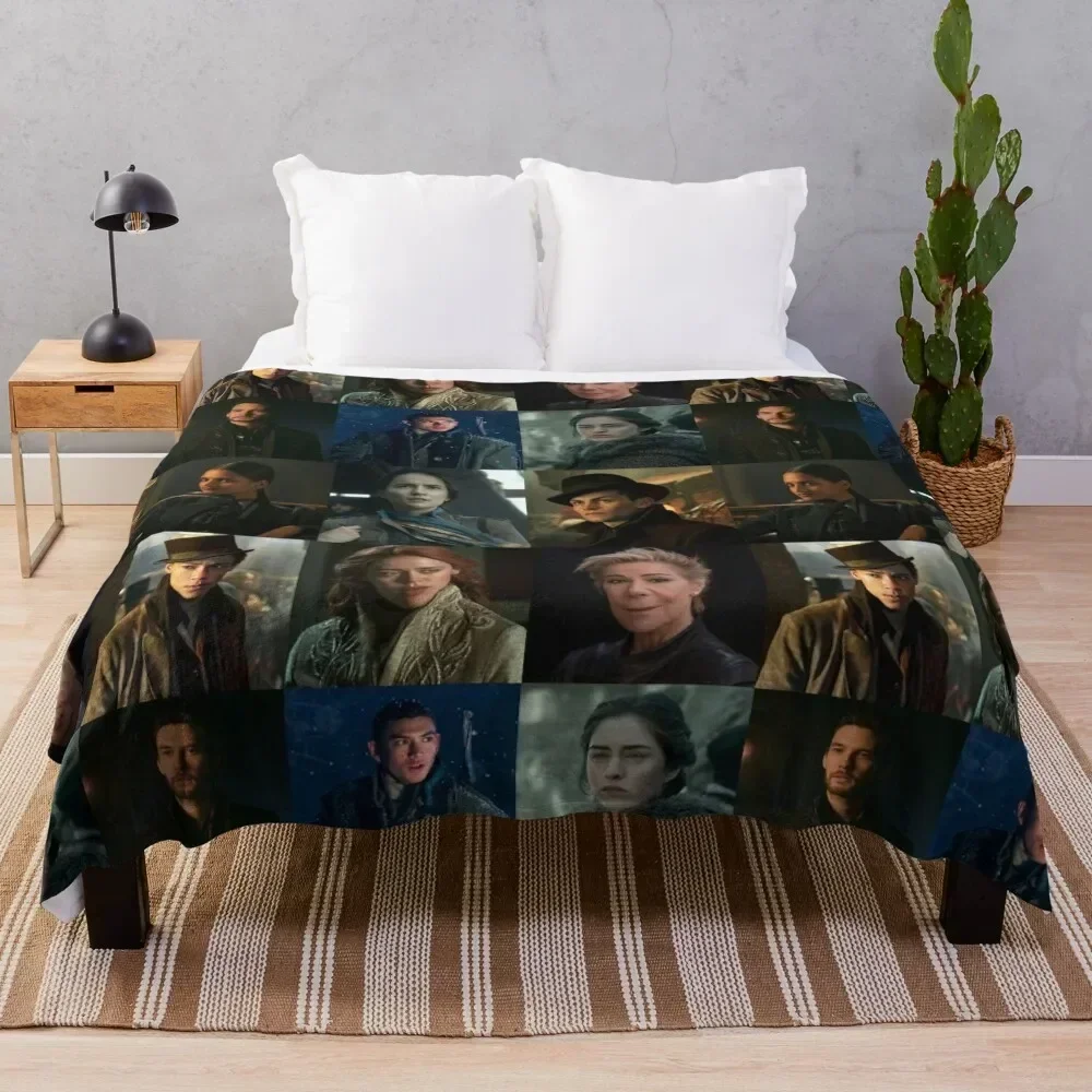 

Shadow and Bone - Cast Collage Throw Blanket Designers Retros Comforter Nap Blankets
