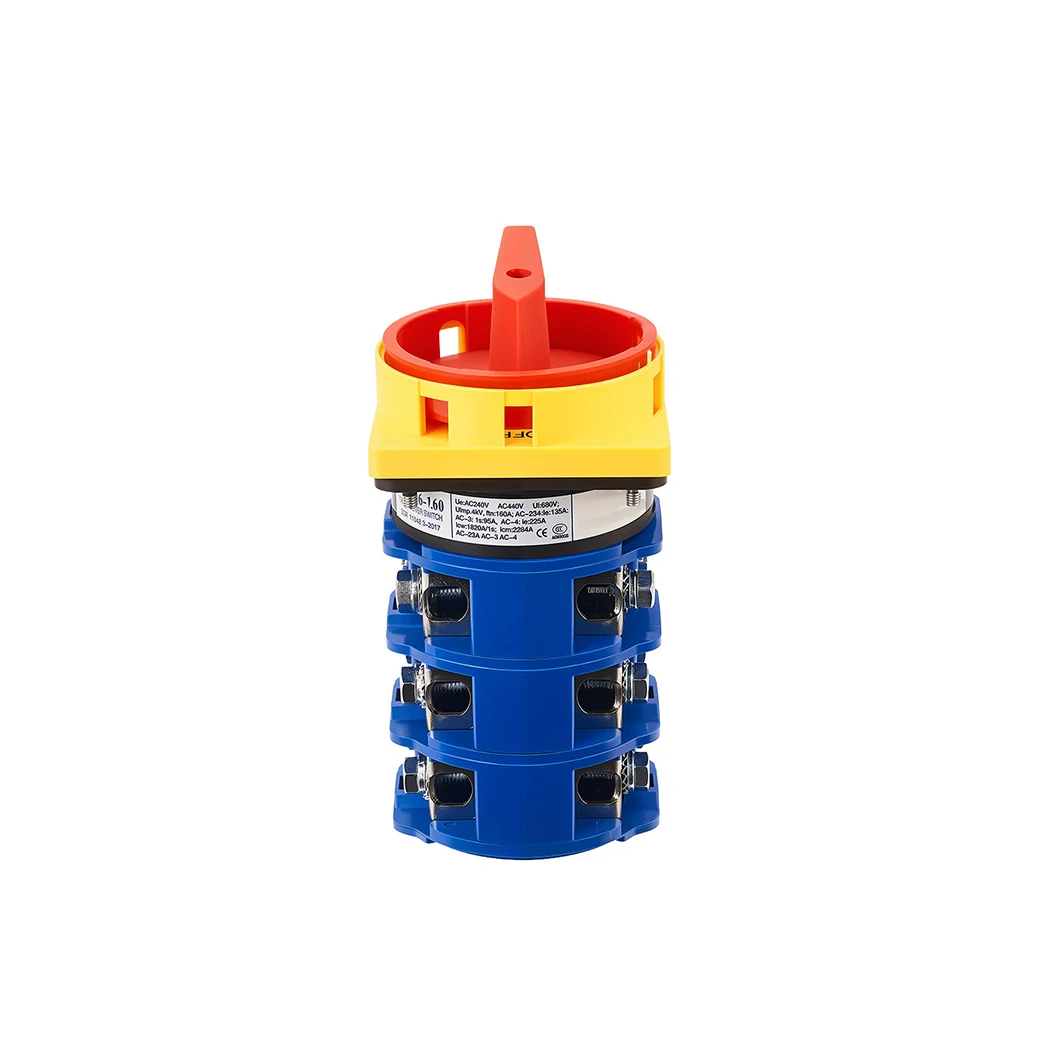 SZW26-160/GS Rotary Power Cut-off Switch 160A 660V 2 Position 4/8/12/16 Screw Optional Latching Changeover Cam Switch