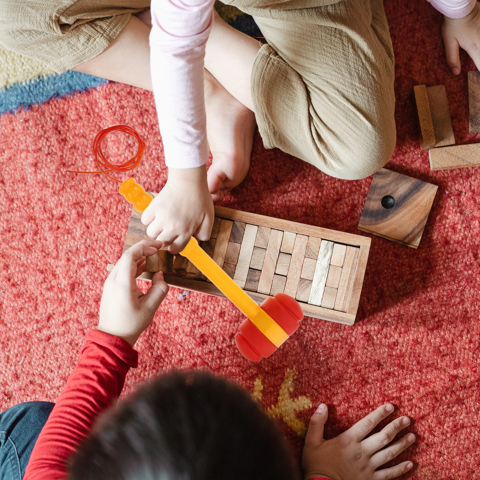 Squeaky Hammer For Kids Interactive Pounding Plastic Mallet For Toddlers Diy Educational Game Tool Boys Girls Family Party