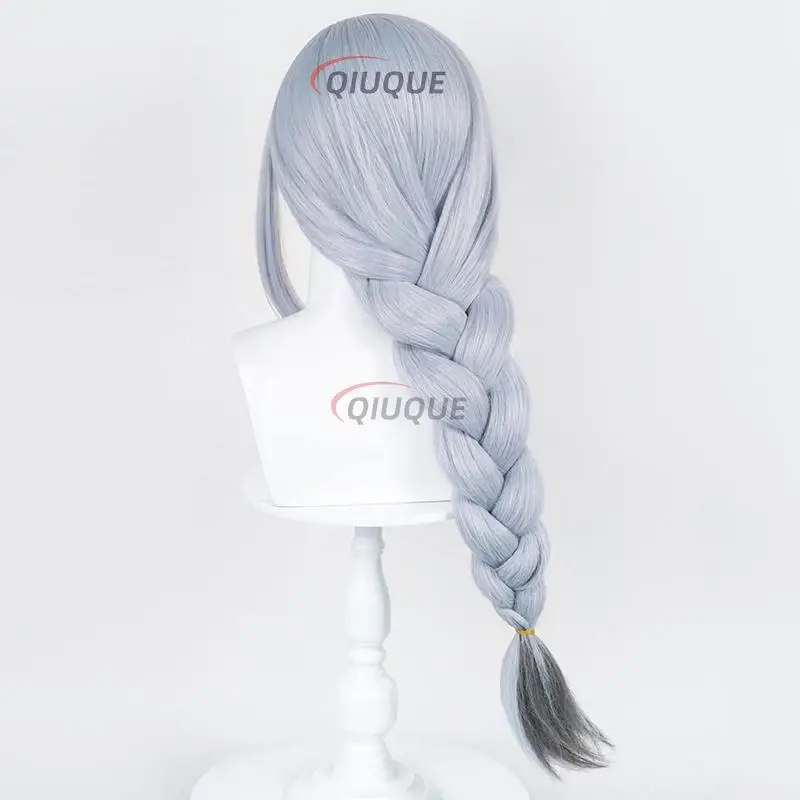 Game Genshin Impact Shenhe Cosplay Costume Shen He Wig Women Uniform Dress Halloween Comic Con Party Role Play Suit Outfits view 6
