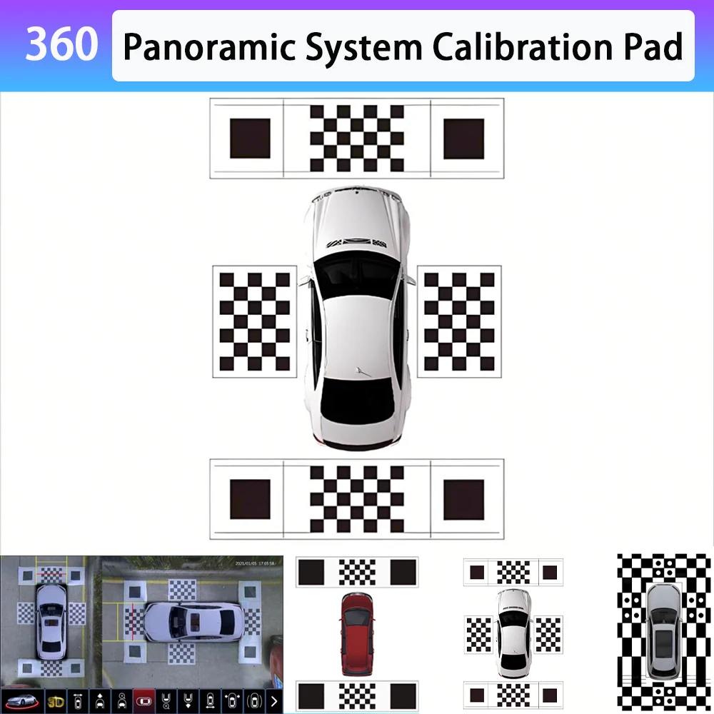 360 car camera calibration clothes 2D 3D mat for 360 system panoramic calibration splicing and debugging automatic manual