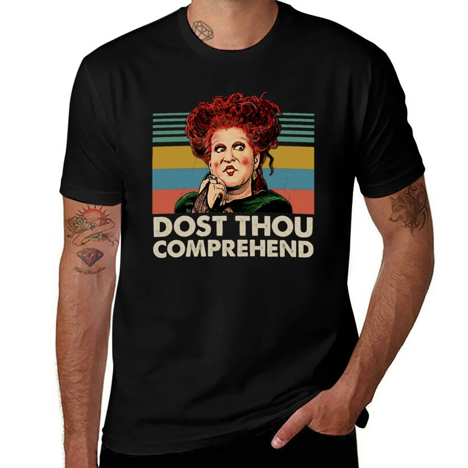 Dost Thou comprehend Hocus-Pocus T Shirt T-Shirt Breathable Sportswear for Men T-Shirt